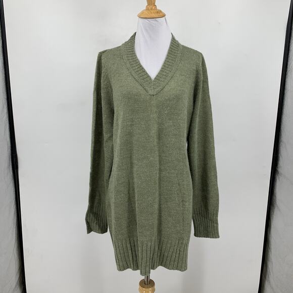 Linea by Louis Dell'Olio Sweater Womens M Medium Ivy V Neck Long Sleeve Knitted - Picture 2 of 10